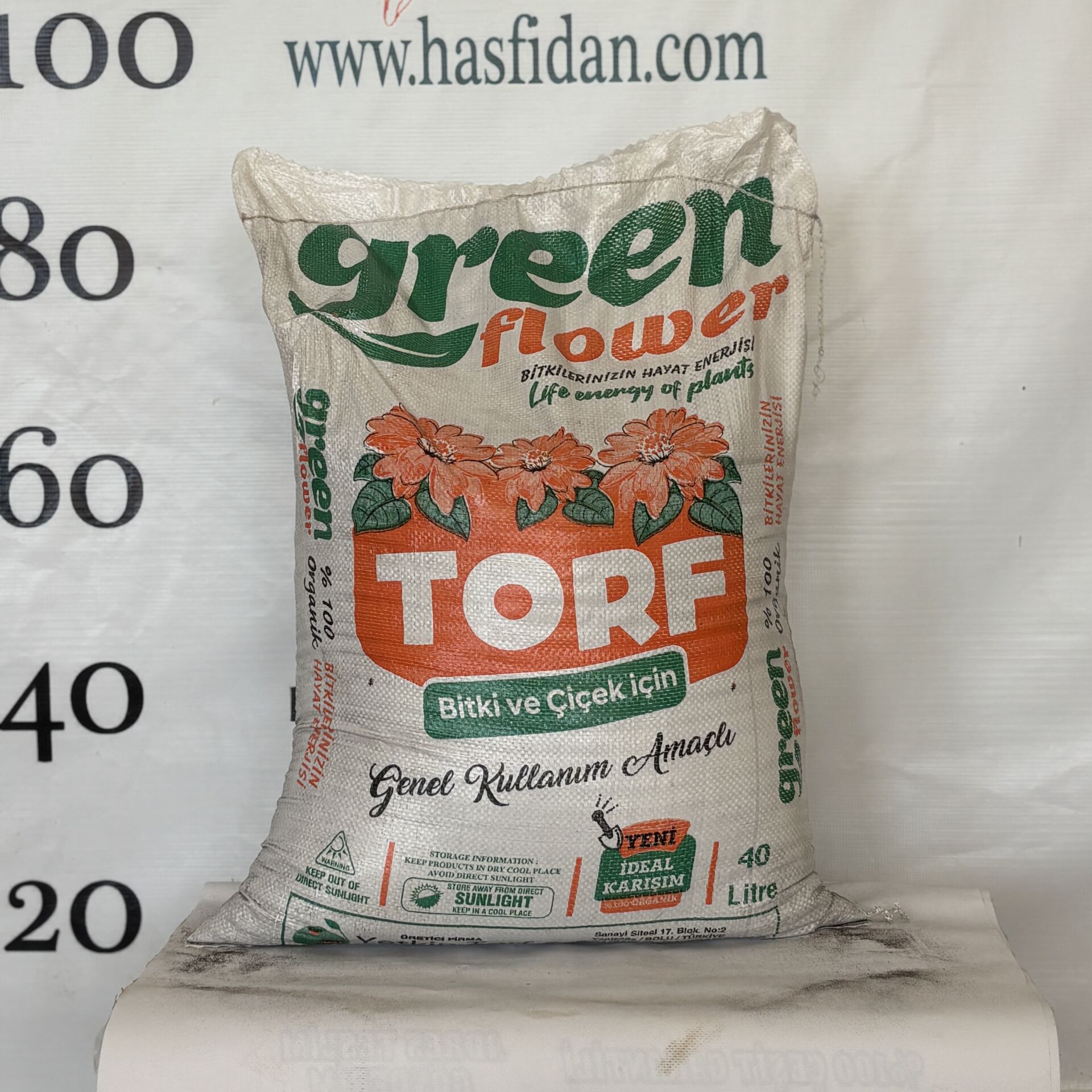 Green Flower Organik Bitki Toprağı-Torf 40 Lt